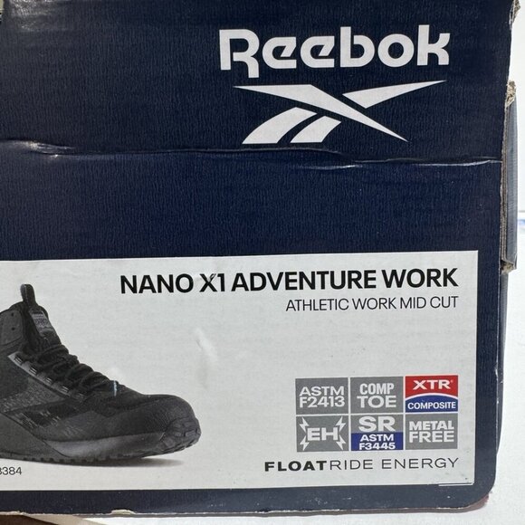 Reebok Mens Nano X1 Adventure Work Sneaker Black Size 7.5W main image 5